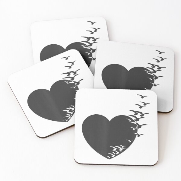 Item preview, Birds Fly Straight From The Heart In This Image Of Pure Love designed and sold by elimoishop.