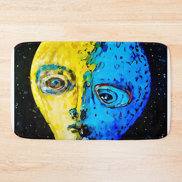 Item preview, Light bulb head in space abstract colorful art designed and sold by shrolts.
