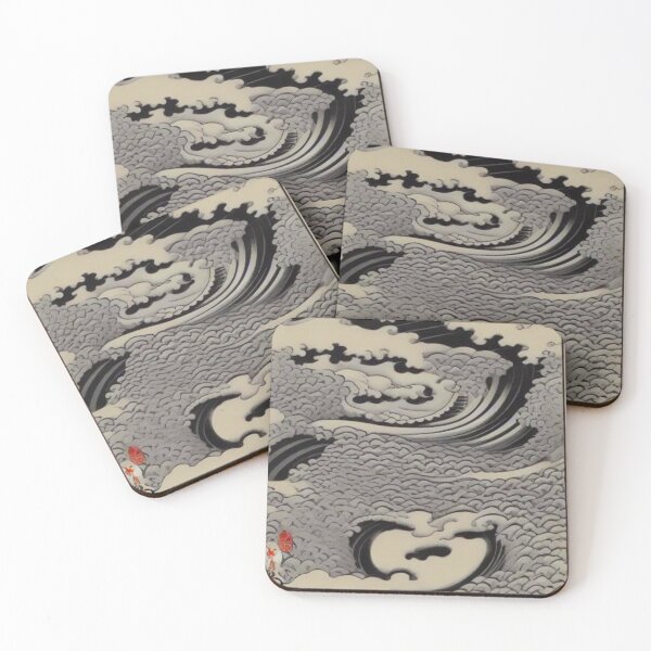 Item preview, Dark japanese sea waves designed and sold by ArtySaxon.