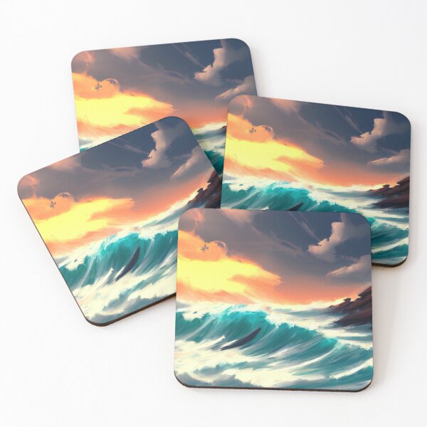 Item preview, Ocean Waves Painting Series - Painting 1 - Throw Pillows and Prints.  designed and sold by ScatterHub.