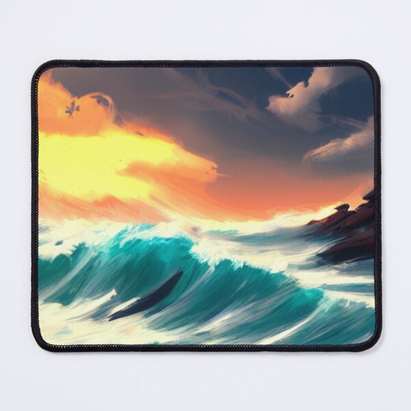Item preview, Ocean Waves Painting Series - Painting 1 - Throw Pillows and Prints.  designed and sold by ScatterHub.