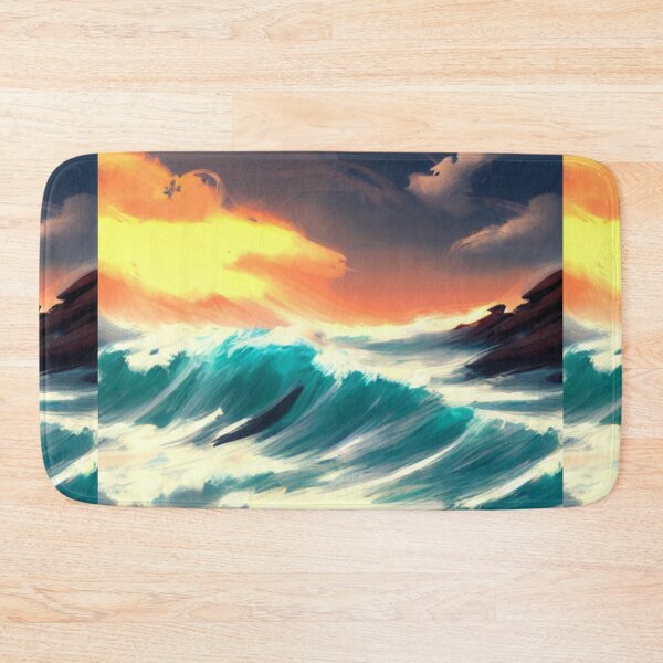 Item preview, Ocean Waves Painting Series - Painting 1 - Throw Pillows and Prints.  designed and sold by ScatterHub.