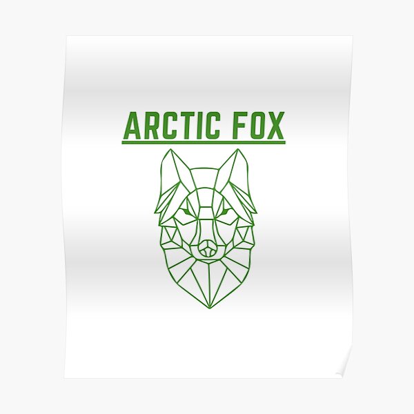 Vector arctic fox silhouette view side for retro logos, emblems, badges,  labels template vintage design element. isolated on | CanStock