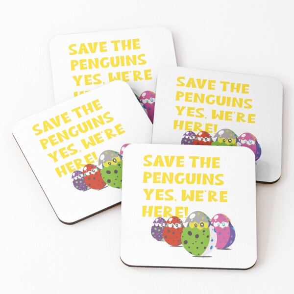 Item preview, Save the penguins.. We're here! designed and sold by NiftyPenguins.