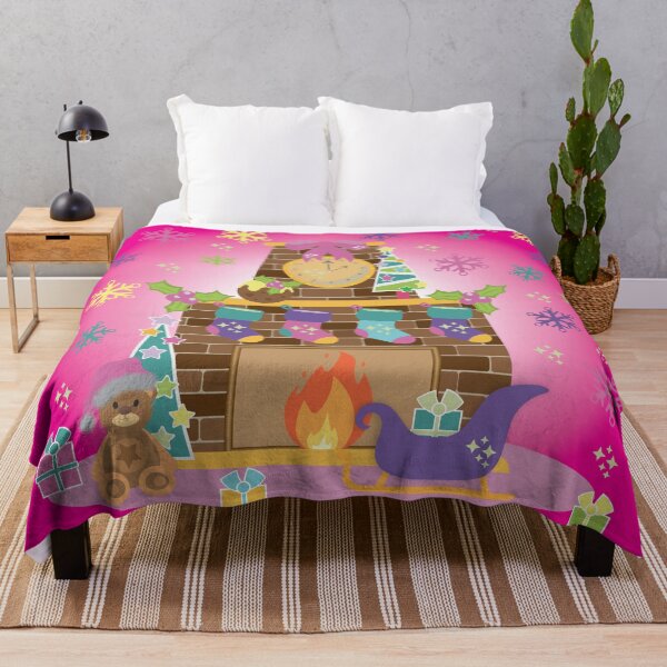 Item preview, Mini adventures girly pink Christmas fire place designed and sold by smalladventures.