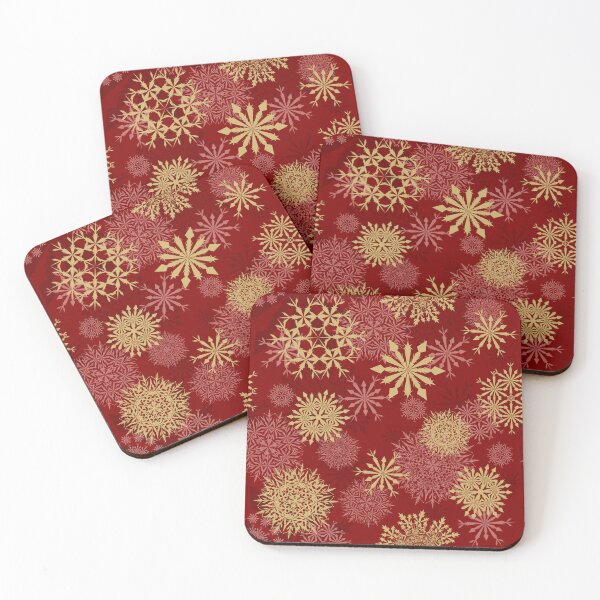 Item preview, Beige Snowflakes Christmas Pattern designed and sold by PotluckPrints.
