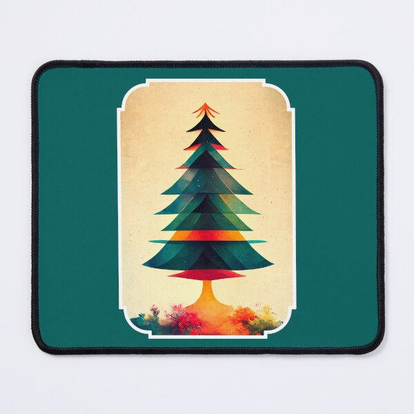 Item preview, Joyful Surrealistic Geometric Art Christmas Tree  designed and sold by TMBTM.