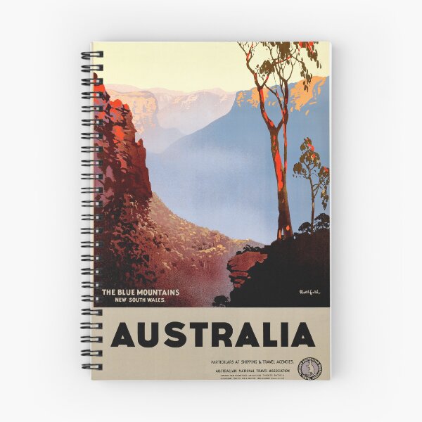 Item preview, AUSTRALIA The Blue Mountains NEW SOUTH WALES 1936 Vintage Travel Poster by James Northfield designed and sold by retroposters.