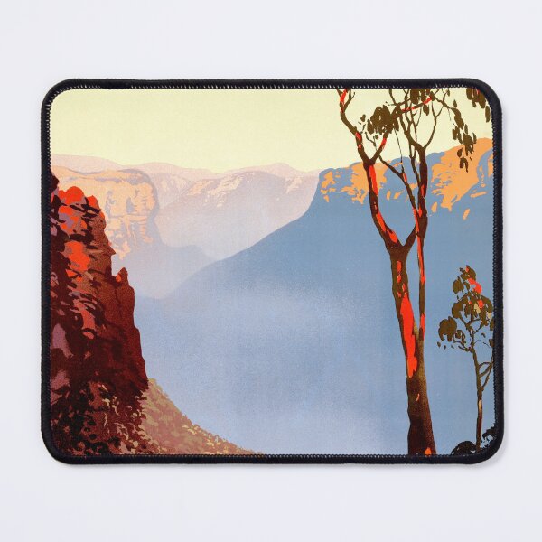 Item preview, AUSTRALIA The Blue Mountains NEW SOUTH WALES 1936 Vintage Travel Poster by James Northfield designed and sold by retroposters.