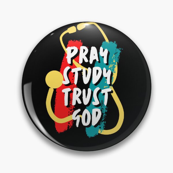 Item preview, Pray Study Trust God Medical Student Stehoscope designed and sold by doctors-apparel.