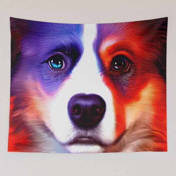 Item preview, australian shepherd cyberpunk dog #5 designed and sold by supeart.