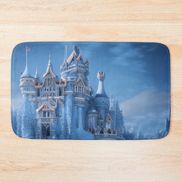 Item preview, Fantasy princess castle in the middle of a frozen lake designed and sold by sadconfusedmoon.