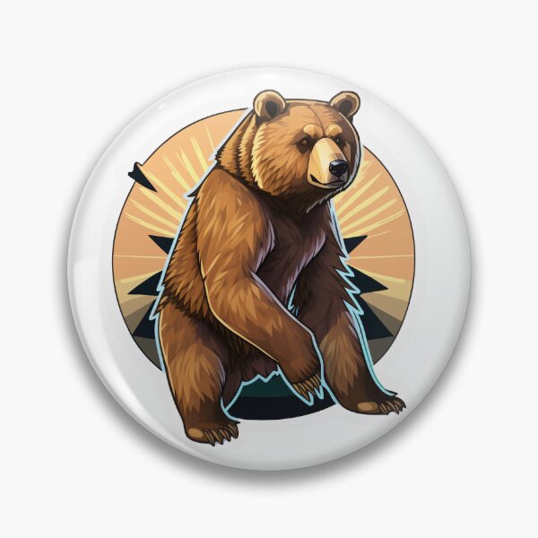 Item preview, Arte vectorial de oso grizzly 2 designed and sold by Elsmore.