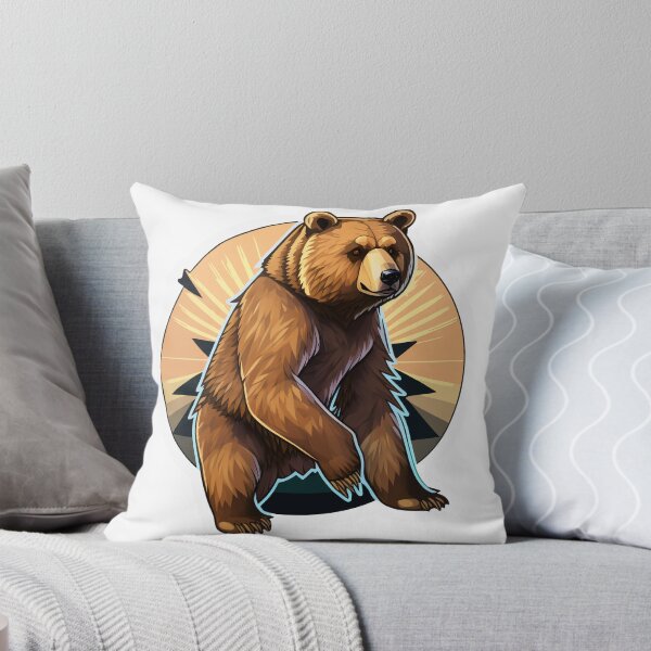 Aperçu de l'œuvre Ours grizzli Vector Art 2 créée et vendue par Elsmore.