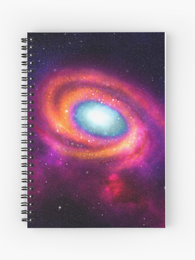 Acrylic Galaxy Painting Spiral Notebook