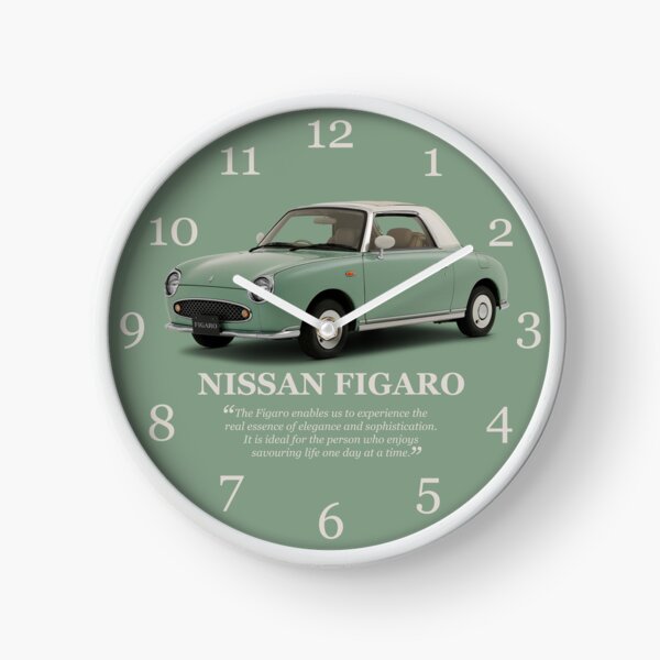 Item preview, Emerald Green Nissan Figaro Clock - Design 20 designed and sold by thefigarostore.