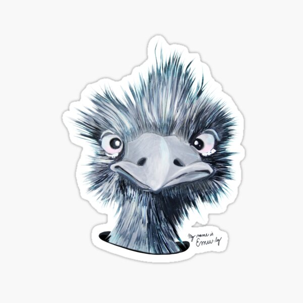 My name is EMU-LY Sticker