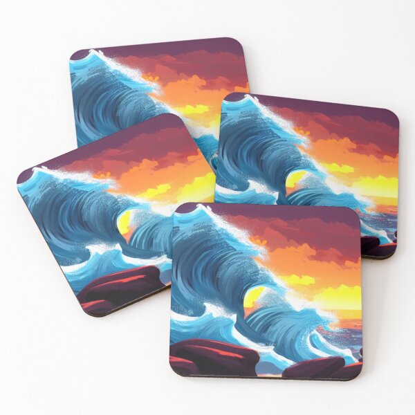 Item preview, Ocean Waves Painting Series - Painting 3 - Throw Pillows and Prints.  designed and sold by ScatterHub.