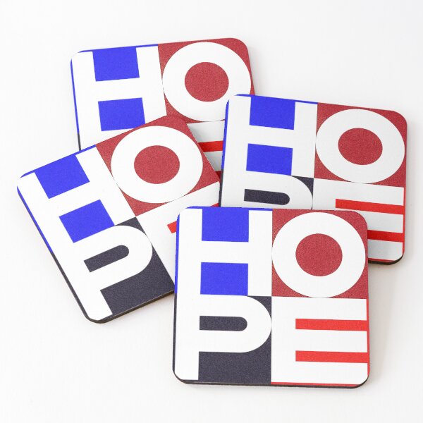 Item preview, 'HOPE' Letters in Multicolor Squares Motivational T-Shirt Design designed and sold by deepakrode7.