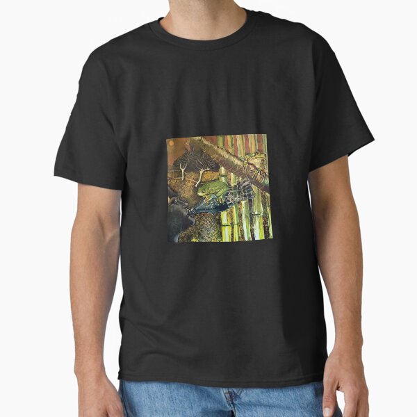 Vista previa del artículo con la obra «camisa de rana», diseñado y vendido por RomyRosati.