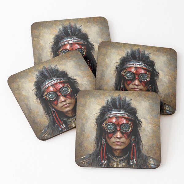 Item preview, Steampunk Cherokee red Indian  designed and sold by designmetaspace.
