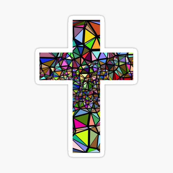 Christian Cross Sticker for Sale by walk-by-faith