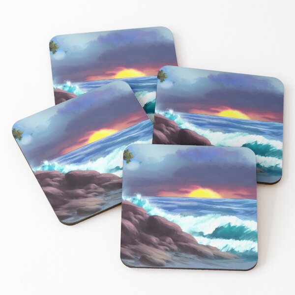 Item preview, Ocean Waves Painting Series - Painting 4 - Throw Pillows and Prints.  designed and sold by ScatterHub.
