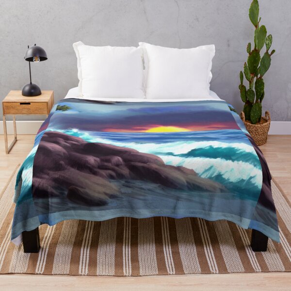 Item preview, Ocean Waves Painting Series - Painting 4 - Throw Pillows and Prints.  designed and sold by ScatterHub.