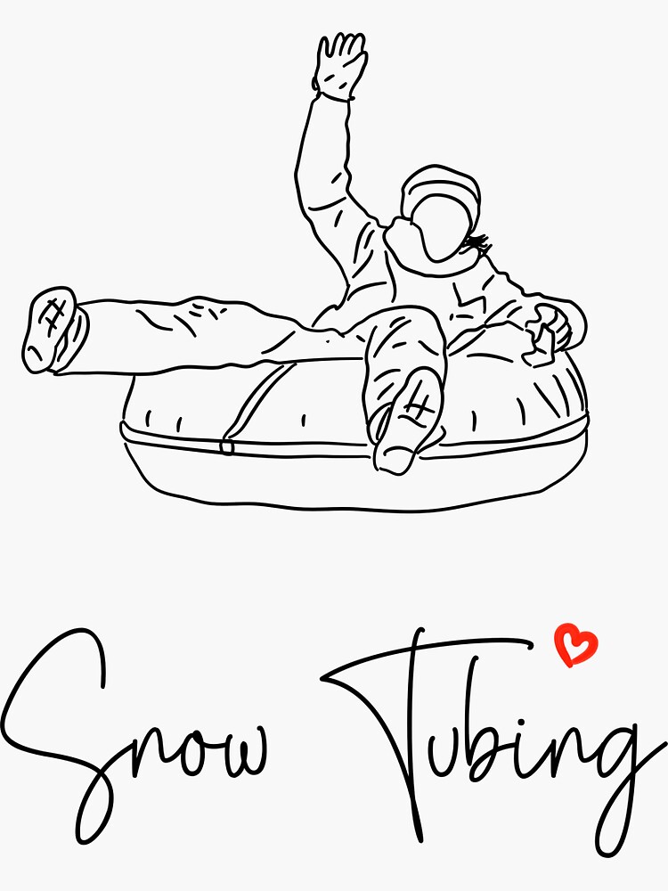 "Snow Tubing" Sticker for Sale by BerlinFIRE Redbubble