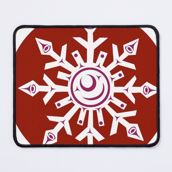 Item preview, Snowflake - Red background designed and sold by Lou-ann Neel.