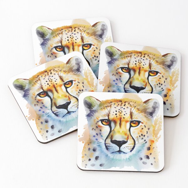 Item preview, Cheetah Art, Watercolor Painting designed and sold by KOTOdesign.