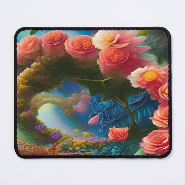 Item preview, Abstraction illustrative rosery Colorful hippie style Splash Flowers Imagination of dream  桜 world art bloomcore designed and sold by ValleyDream.