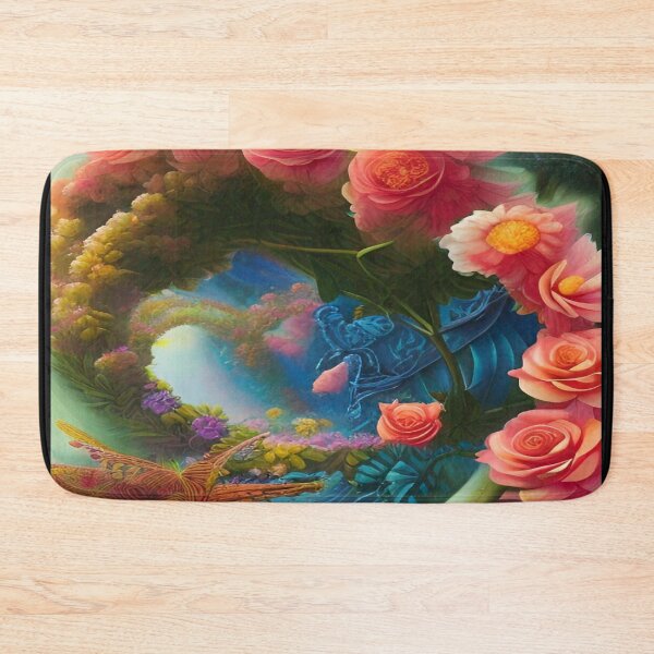 Item preview, Abstraction illustrative rosery Colorful hippie style Splash Flowers Imagination of dream  桜 world art bloomcore designed and sold by ValleyDream.