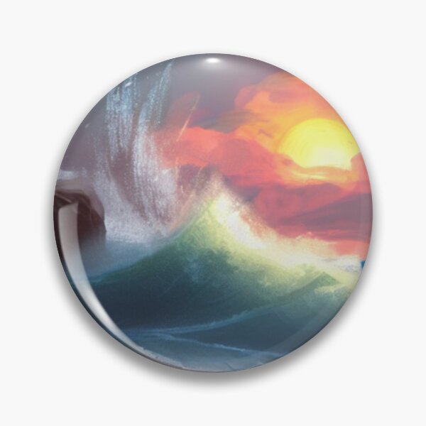 Item preview, Ocean Waves Painting Series - Painting 5 -Throw Pillows and Prints.  designed and sold by ScatterHub.