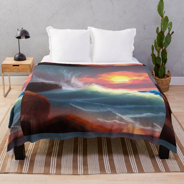 Item preview, Ocean Waves Painting Series - Painting 5 -Throw Pillows and Prints.  designed and sold by ScatterHub.