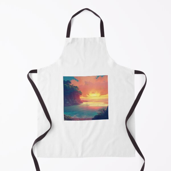 Item preview, Beautiful illustrated beach sunset designed and sold by Chillvibes90.