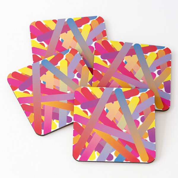 Item preview, Dot Colour Lines - pink purple designed and sold by Sshara.