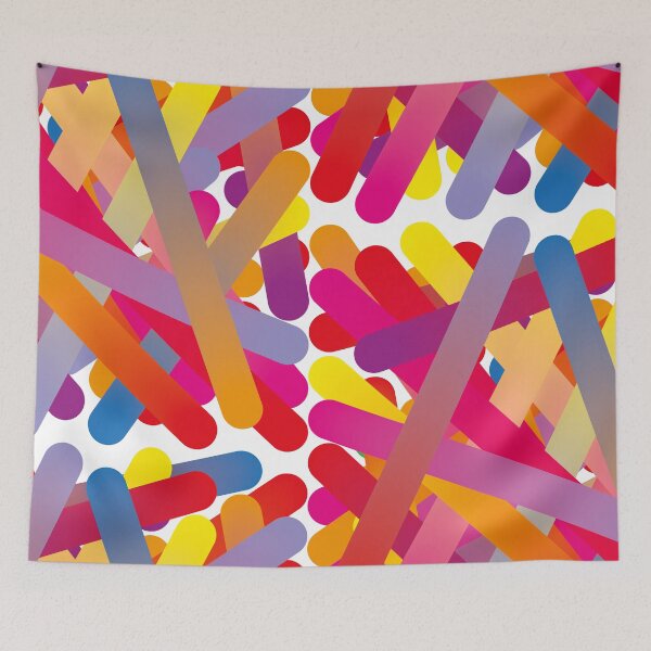 Item preview, Dot Colour Lines - pink purple designed and sold by Sshara.