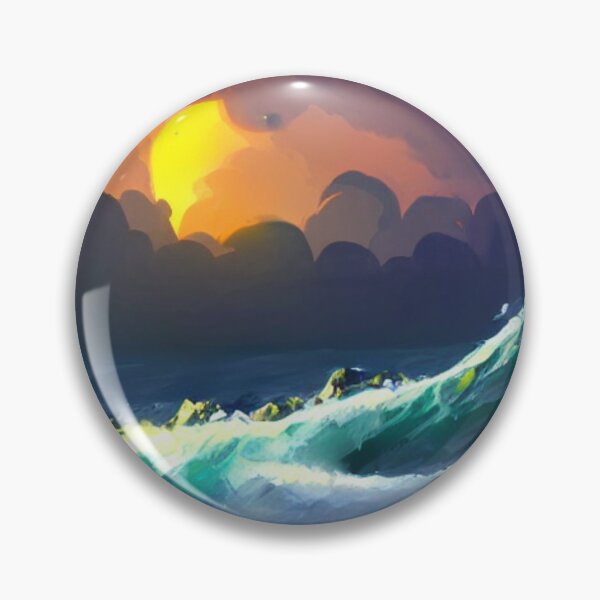 Item preview, Ocean Waves Painting Series - Painting 6 -Throw Pillows and Prints.  designed and sold by ScatterHub.