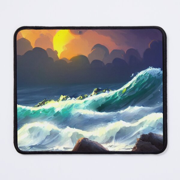 Item preview, Ocean Waves Painting Series - Painting 6 -Throw Pillows and Prints. designed and sold by ScatterHub.