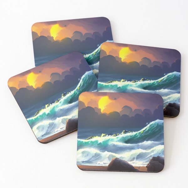 Item preview, Ocean Waves Painting Series - Painting 6 -Throw Pillows and Prints.  designed and sold by ScatterHub.