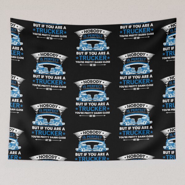 Item preview, Nobody is perfect but if you are a trucker you are pretty damn close designed and sold by FanityPrints.