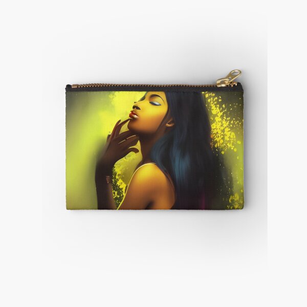 Item preview, Beautiful ebony woman in gold abstract designed and sold by Stratomi.