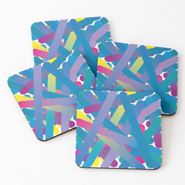 Item preview, Dot Colour Lines - blue designed and sold by Sshara.