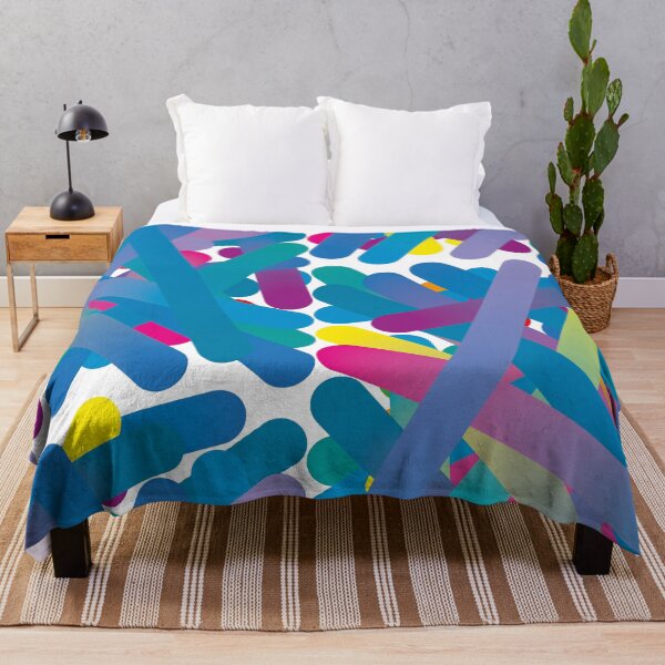 Item preview, Dot Colour Lines - blue designed and sold by Sshara.