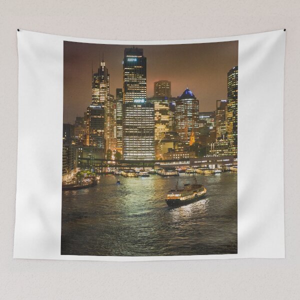 Item preview, Sydney's Circular Quay at Night designed and sold by JohnKarmouche.