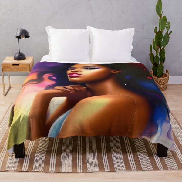 Item preview, Beautiful ebony woman longing abstract designed and sold by Stratomi.