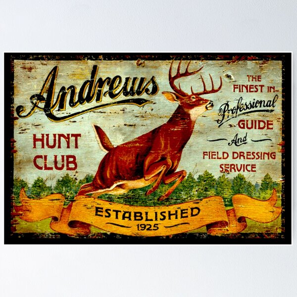 Vintage Hunting Posters for Sale