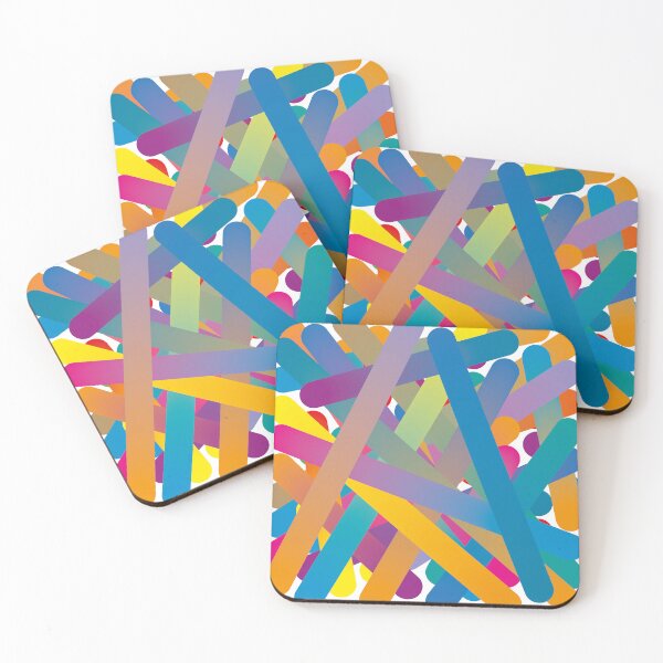 Item preview, Dot Colour Lines - blue orange designed and sold by Sshara.