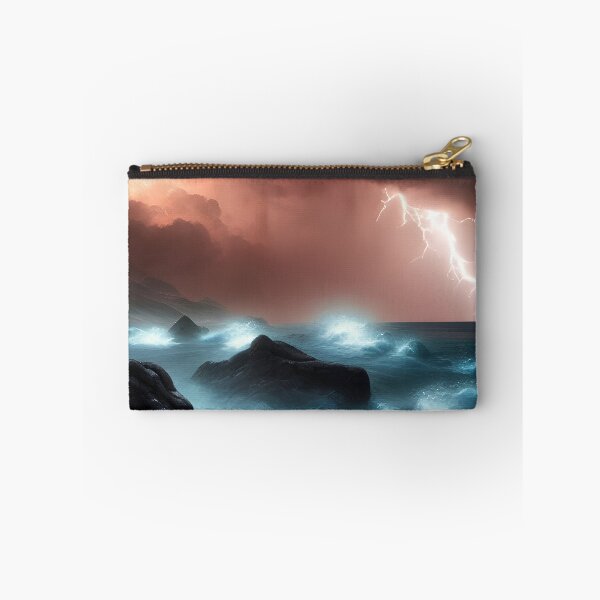 Item preview, Thunderstorm on rocky beach designed and sold by sadconfusedmoon.